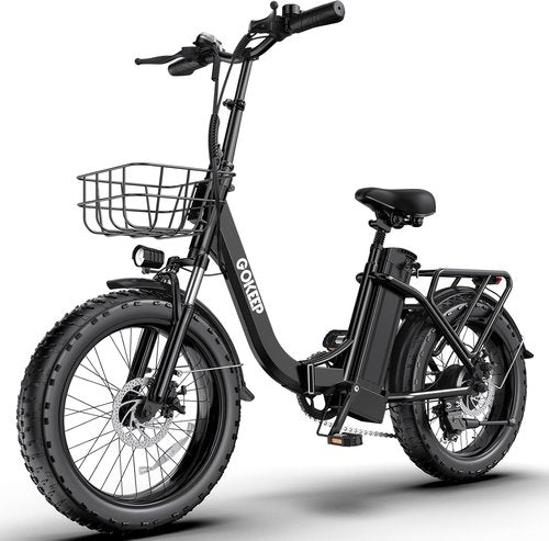**Skiennix Electric Bike for Adults - 20" Fat Tire, 1300W Motor, 35-Mile Range, Folding Design**