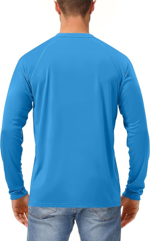Isnowood Sun Protection Shirt - UPF 50+ Long Sleeve UV Quick Dry Rash Guard for Fishing & Hiking