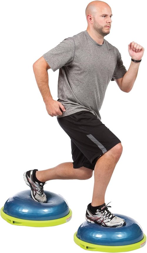 Bosu Sport Balance Trainer - Compact Travel Size for Enhanced Stability and Strength
