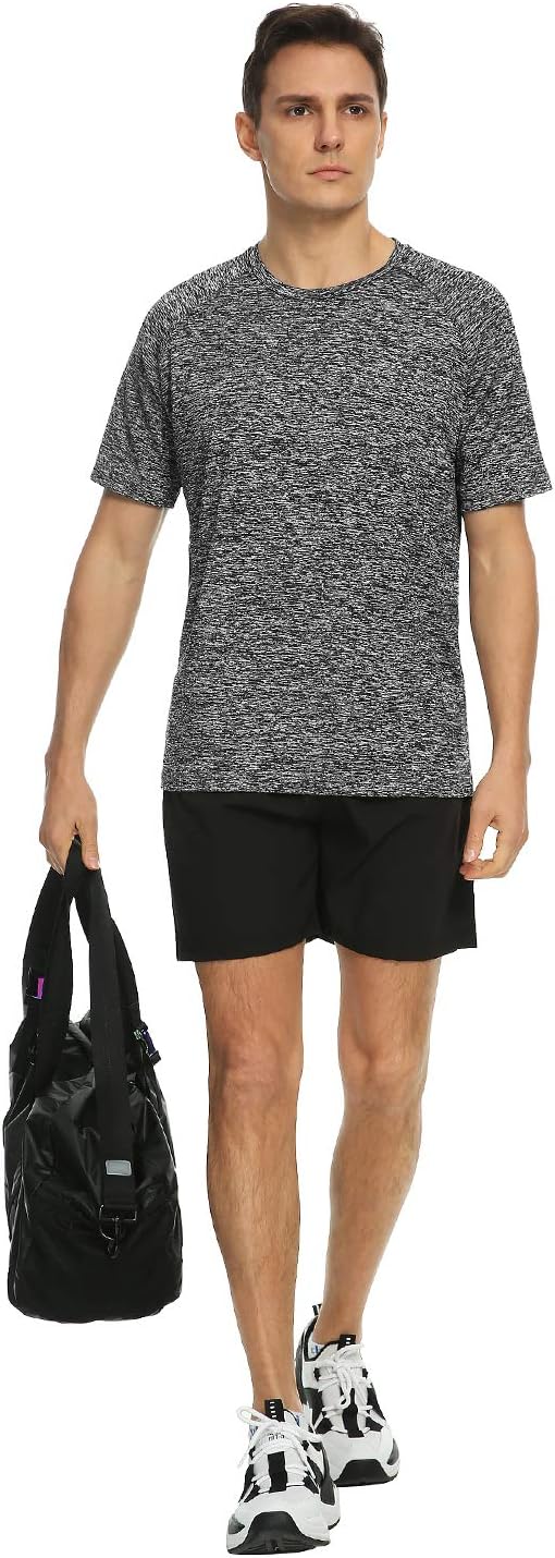 Xelky Men's Dry Fit T-Shirts - Moisture-Wicking Athletic Tees for Gym Workouts | 4-5 Pack