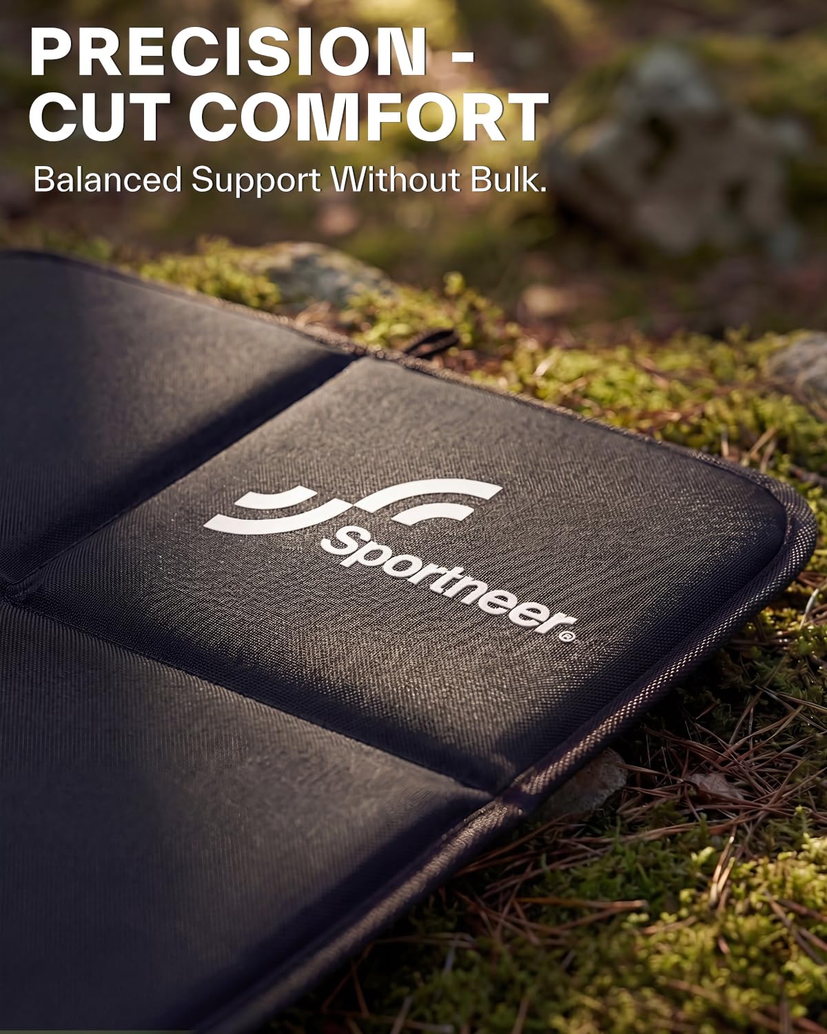 Sportneer Sitting Pad, 0.13lbs Lightweight Waterproof Folding Seat Pad for Backpacking, 15.75'' x 15.75'' Portable Camping Seat Mat for Hiking, Picnics & Outdoor Use