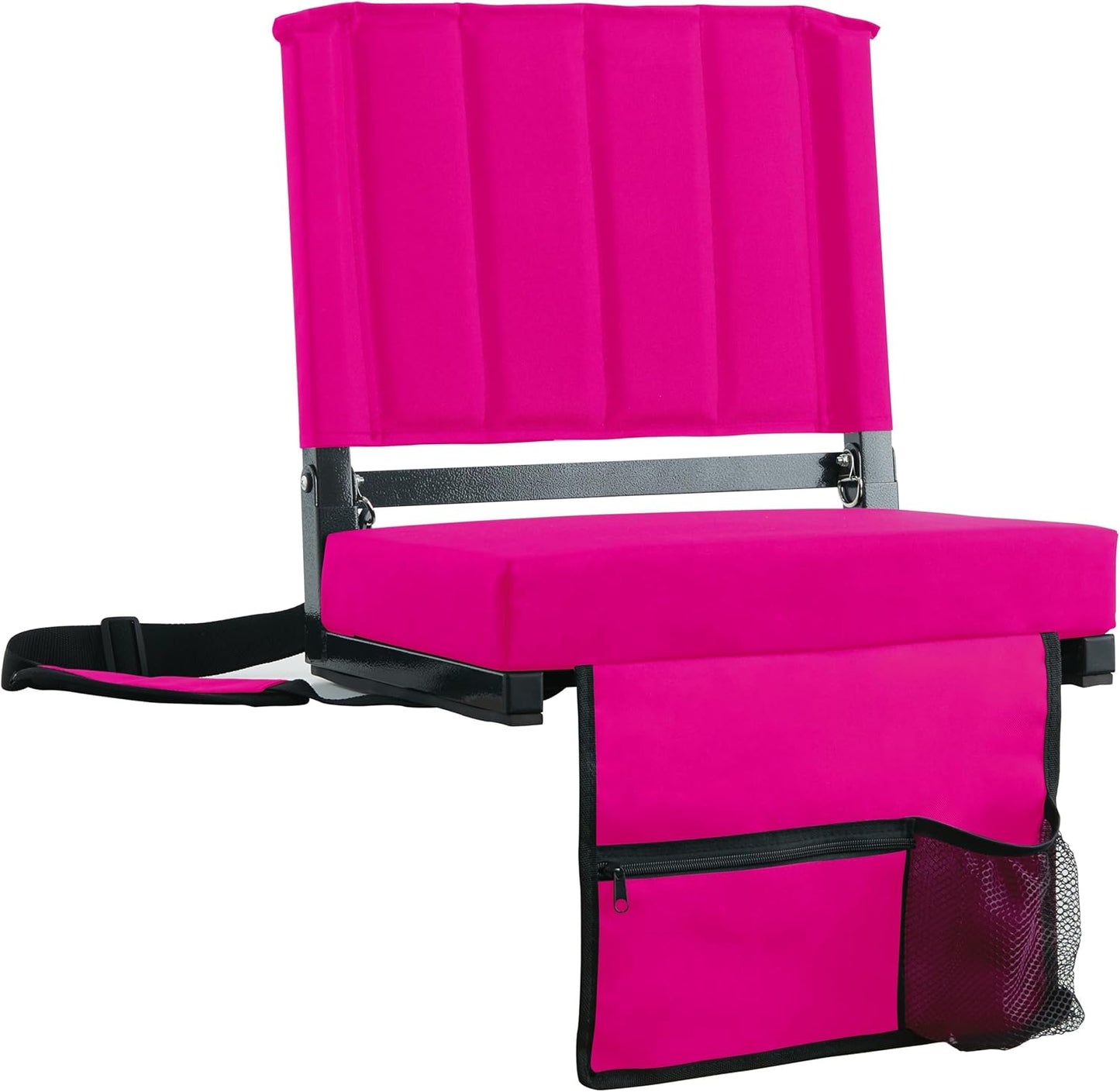 Sport Beats Stadium Seats - Comfortable Bleacher Chair with Back Support & Cushion | Pink, 1pc, 17" W x 12" D x 16.5" H