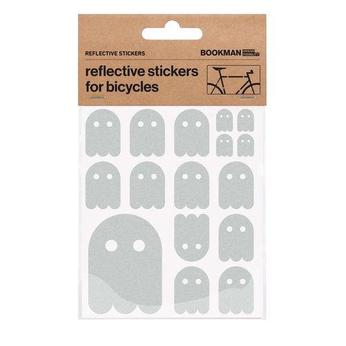 Bookman Urban Visibility Reflective Stickers Ghost White