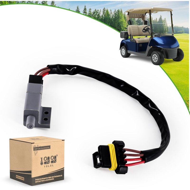 10L0L Golf Cart Accelerator & Brake Pedal Switch with Jumper Harness, Compatible with EZGO RXV 2008-up Electric, Replaces OEM 607605 610668 606711 612889 615747