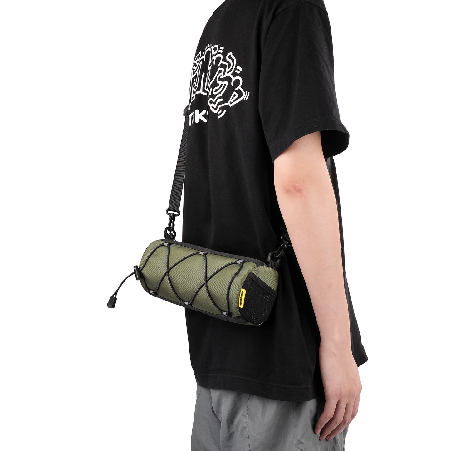 abamita Bike Handlebar Bag Bicycle Front Bag Shoulder Bag Storage Bag with Shoulder Strap for Road Mountain Bike Cycling Travel