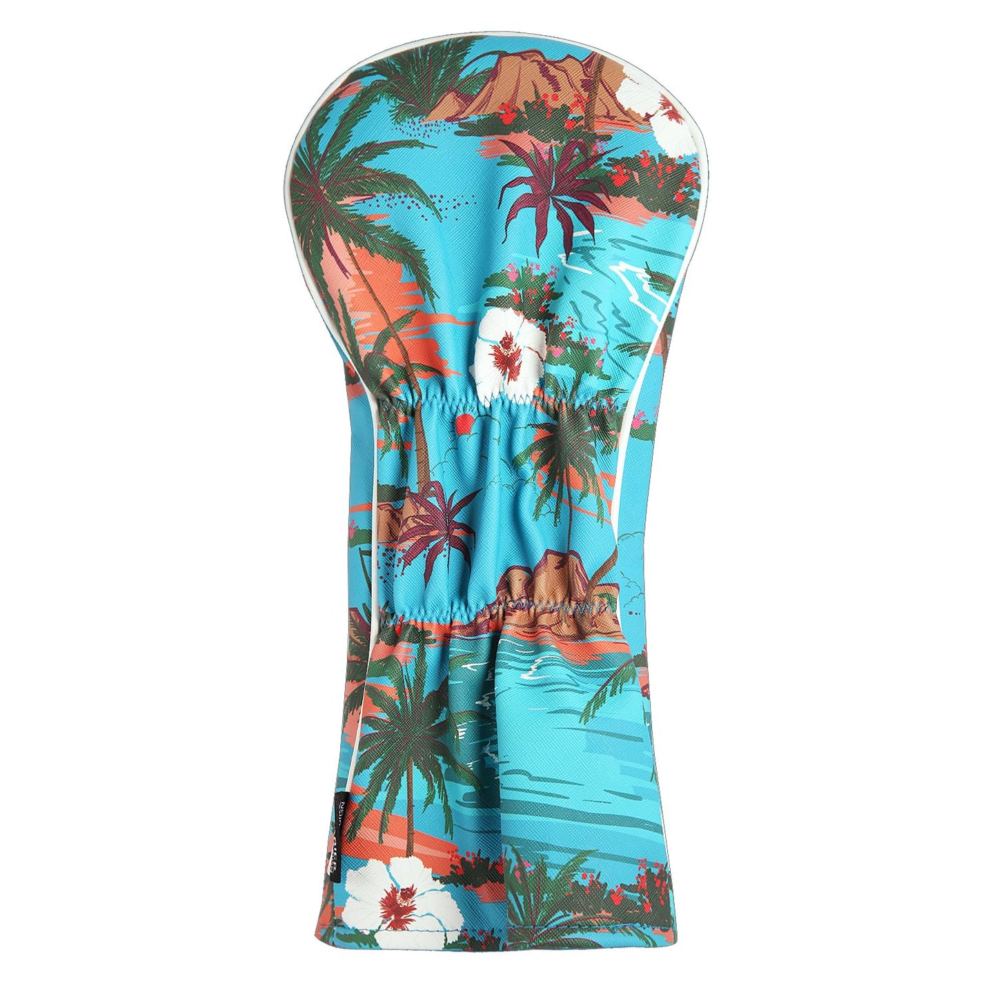 SHABIER Hawaii Island Flowers, Palm Trees, Beach, Ocean Golf Head Cover for Driver Club