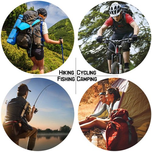 10 Pack Aluminum D-Ring Carabiners, YuCool D Shape Keychain Clips Hook Spring-Loaded for Camping Hiking Fishing, Locking Carabiner,Caribiniers 10 Key Rings - Multi-Color