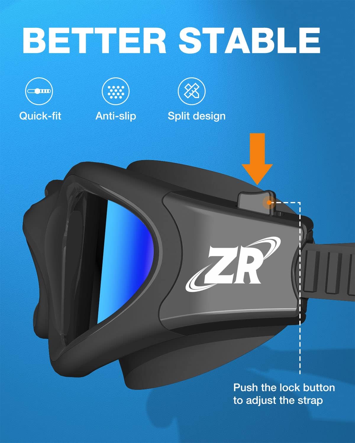 ZIONOR Swim Goggles - Upgraded G1 Polarized Anti-Fog Design for Men and Women | Comfortable Fit