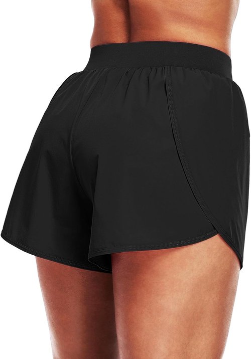 CADMUS Women's 2-in-1 Workout Shorts - Athletic Gym Running Shorts with Compression Liner