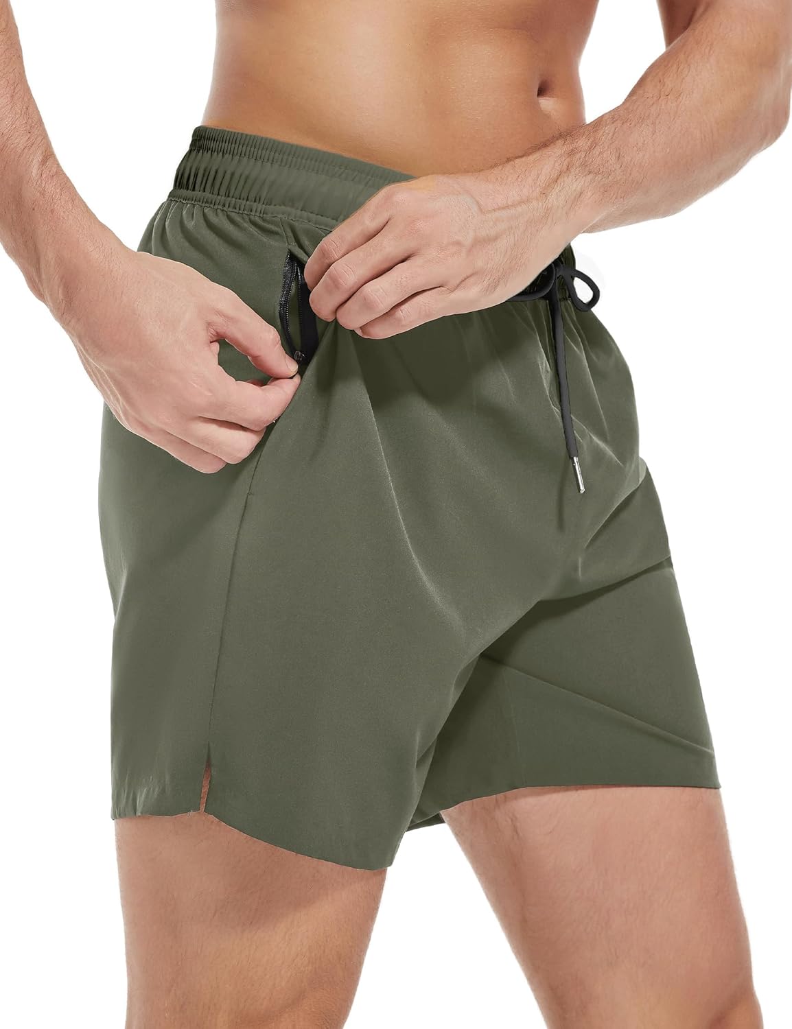 Skiennix Men's 5-Inch Gym Shorts - Lightweight Quick-Dry Athletic Running & Hiking Shorts