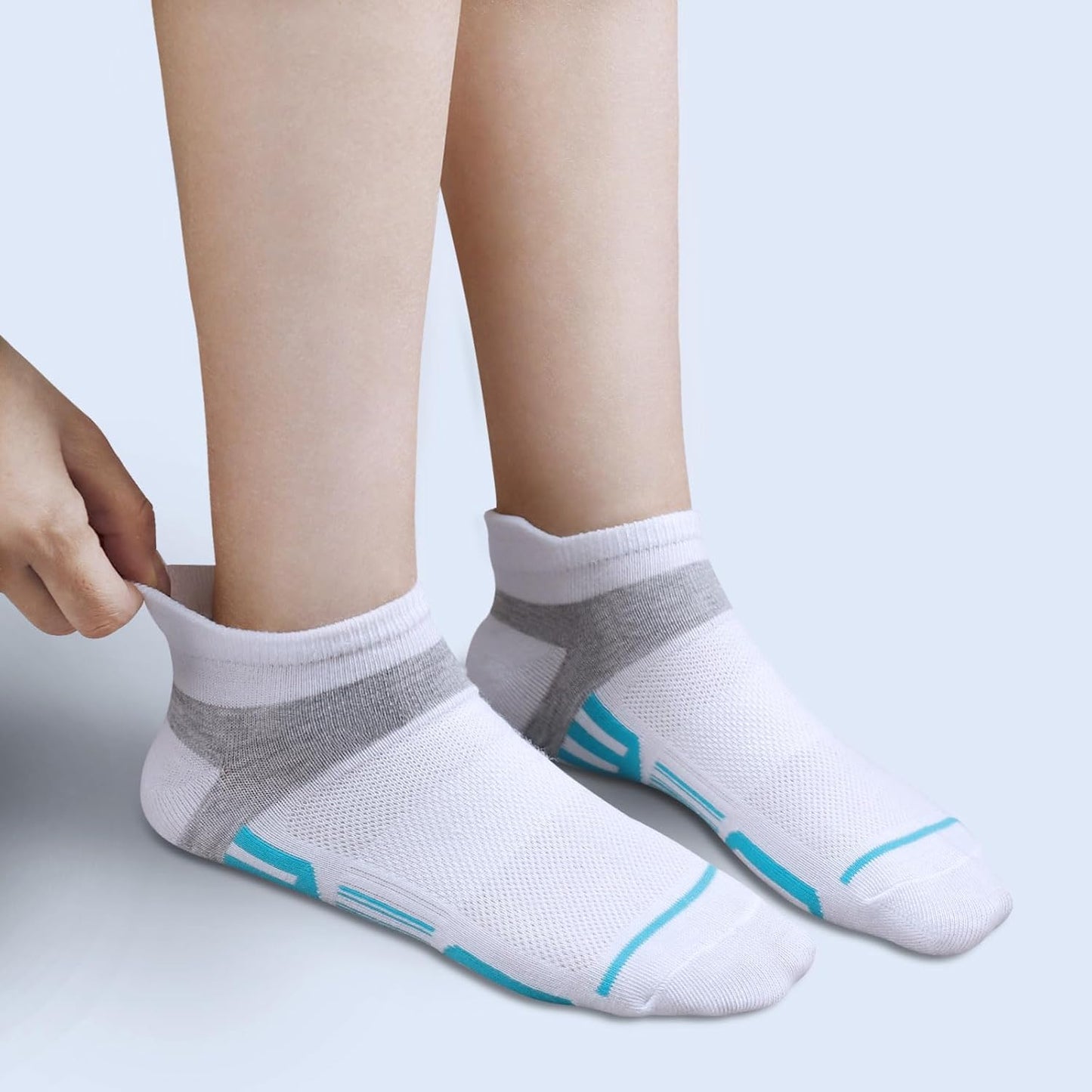 Shnn Women's Ankle Socks - Lightweight & Breathable Low Cut Design | 10/15 Pairs with Heel Tab