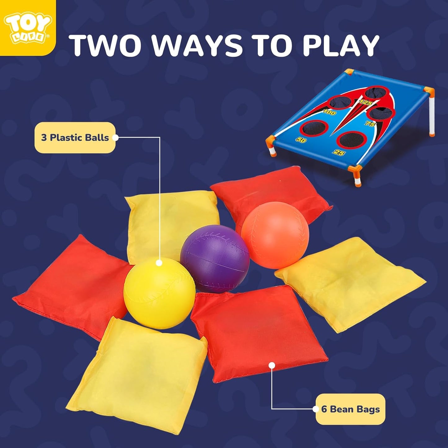 TOY Life Bean Bag Toss Game - Fun Outdoor Carnival Game for Kids Ages 4-8 | Perfect for Backyard Parties