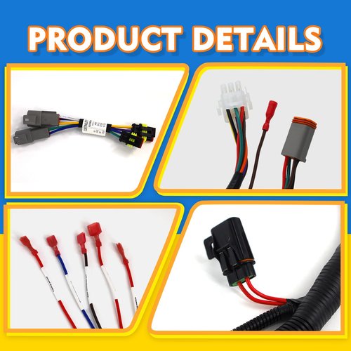 CLUBRALLY Club Car Precedent Wiring Harness Kit with Mcor 2 & 4 Adapter Harness,Fits Club Car Precedent-Gray Controller#1515-5201, Golf Cart Control Wiring Harness OEM#103850301