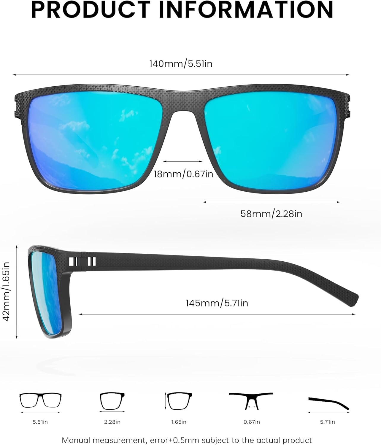 Skiennix Polarized Sunglasses - UV Protection for Men & Women | Ideal for Fishing, Driving, Golf - 5 Pack