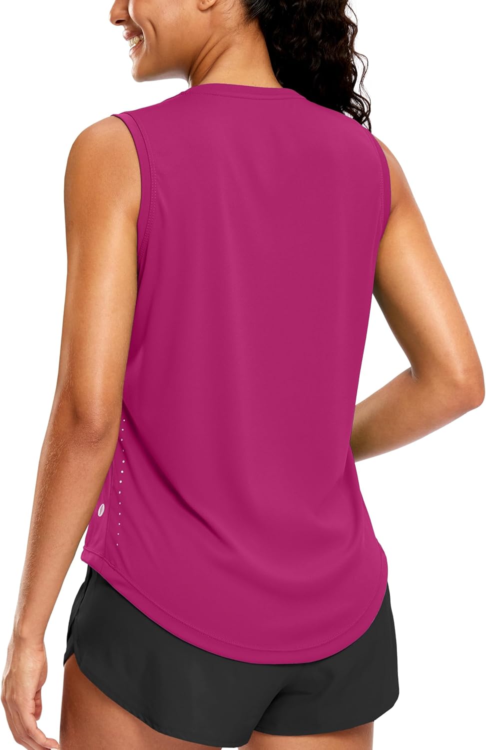 SANTINY Sleeveless Workout Tops - Breathable Lightweight Athletic Tank for Running & Yoga