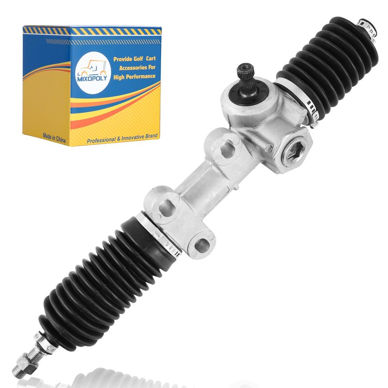 Mixopoly Golf Cart Steering Rack, Steering Gear Box Assembly for Club Car DS Carryall Turf Gas and Electric 1984-up, Replace OEM 101878302 103601501 101830901 1012452