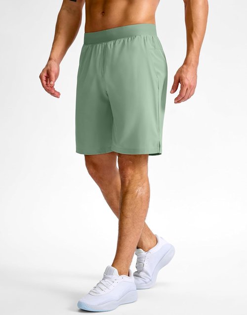 G Gradual Men's Athletic Running Shorts - Lightweight Quick-Dry Workout Shorts with Zipper Pocket | 7"/5"/9" Sizes