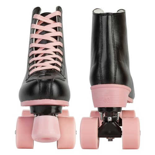 Magnitt Roller Skates for Women,Classic Shiny Double-Row Four Wheels Derby Skates High Top Outdoor Indoor Skates for Adults Youth (24cm/9.44in-Women's 7 / Men's 5.5)