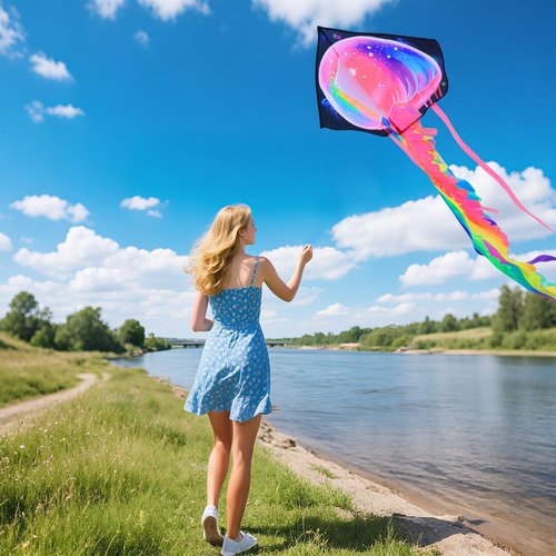 Large Easy-to-Fly Kite for Kids & Adults - Perfect for Outdoor Fun | Ideal Gift for Holidays