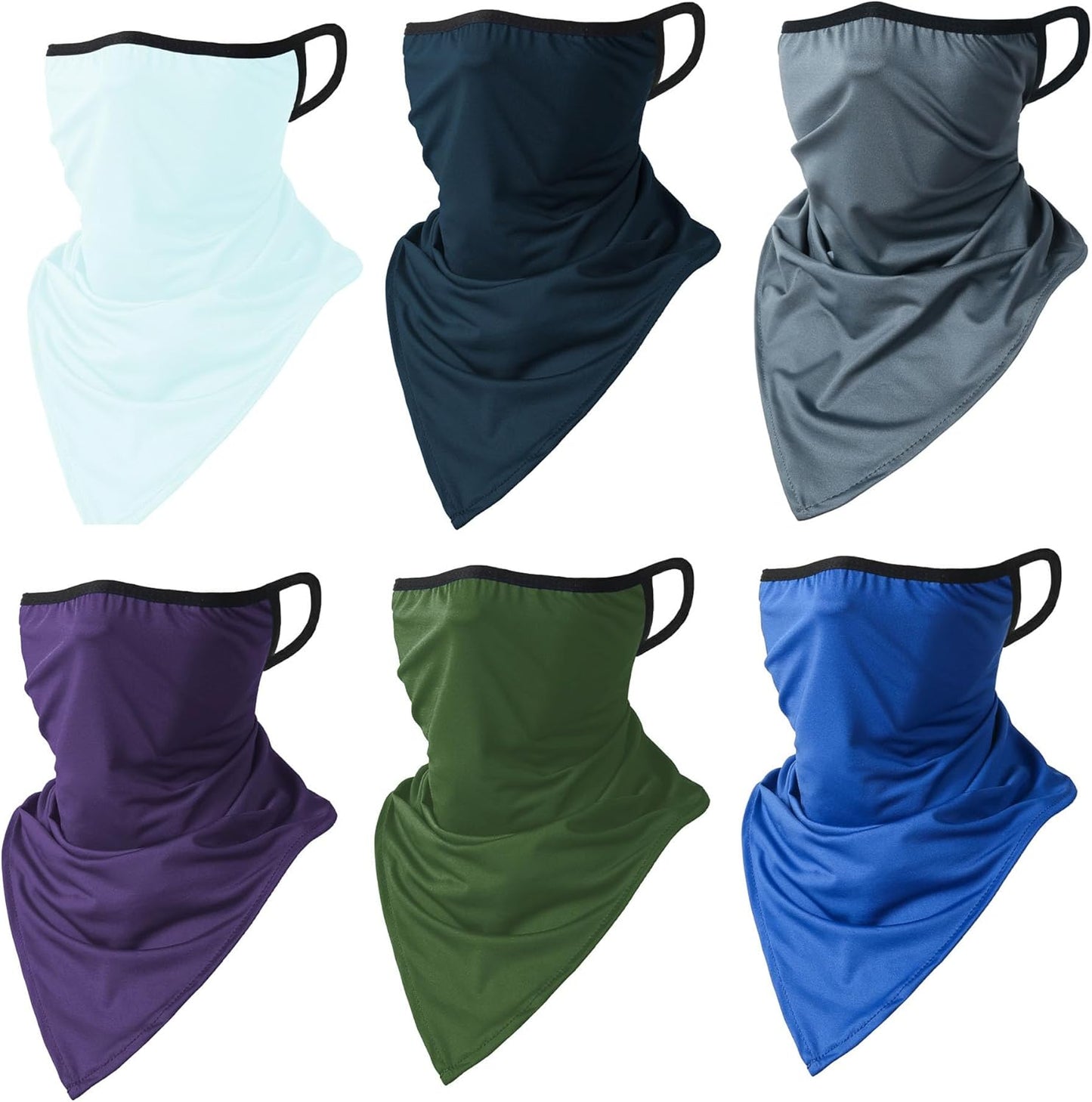 Skiennix UV Protection Face Mask | 6-Piece Windproof Neck Gaiter Set for Outdoor Sports