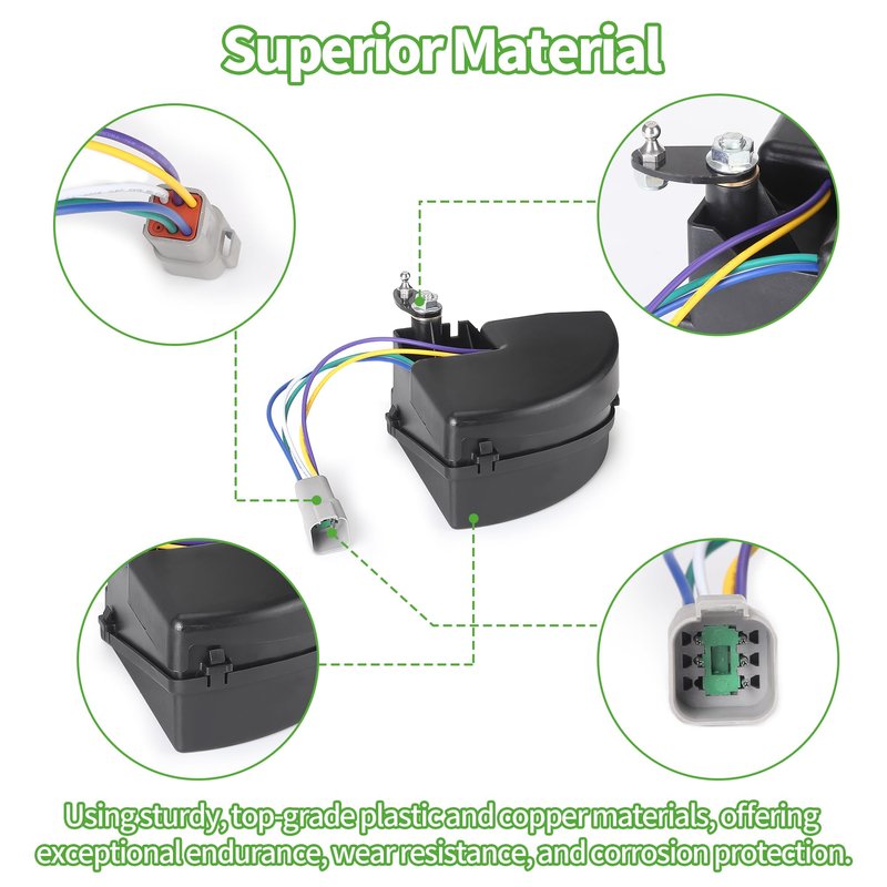 10L0L Golf Cart V-Glide Wiper Switch Assembly, Compatible with Club Car DS 48V 1998-1999, Replace OEM 101932003