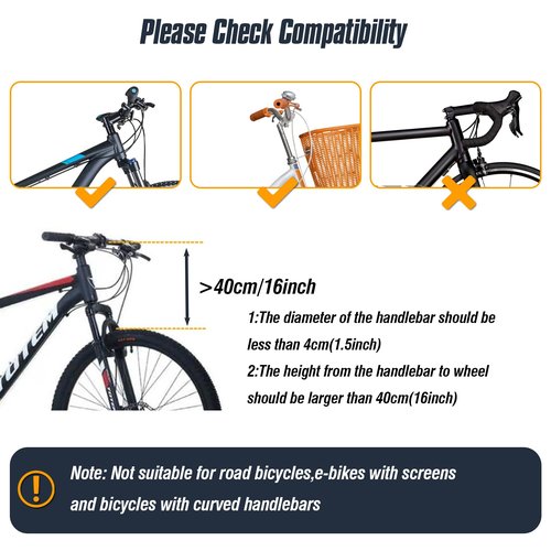 Zoofen Folding Bike Basket Front Metal Bicycle Basket for Adult Bikes,Foldable Bicycle Basket with Removable Nylon Inner Bag,Bearing 44 lbs