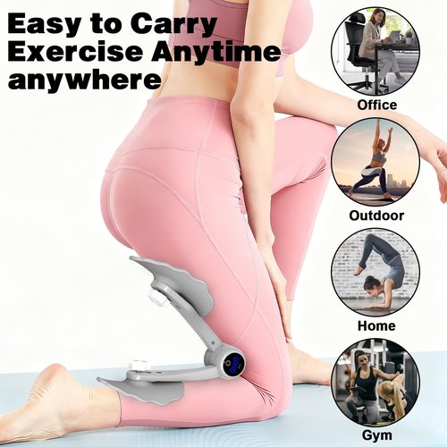 Kegel Exercise Thigh Trainer, Pelvic Floor Exercise Devices, Inner Thigh Exerciser for Women and Men, Kegel Trainer for Postpartum Rehabilitation