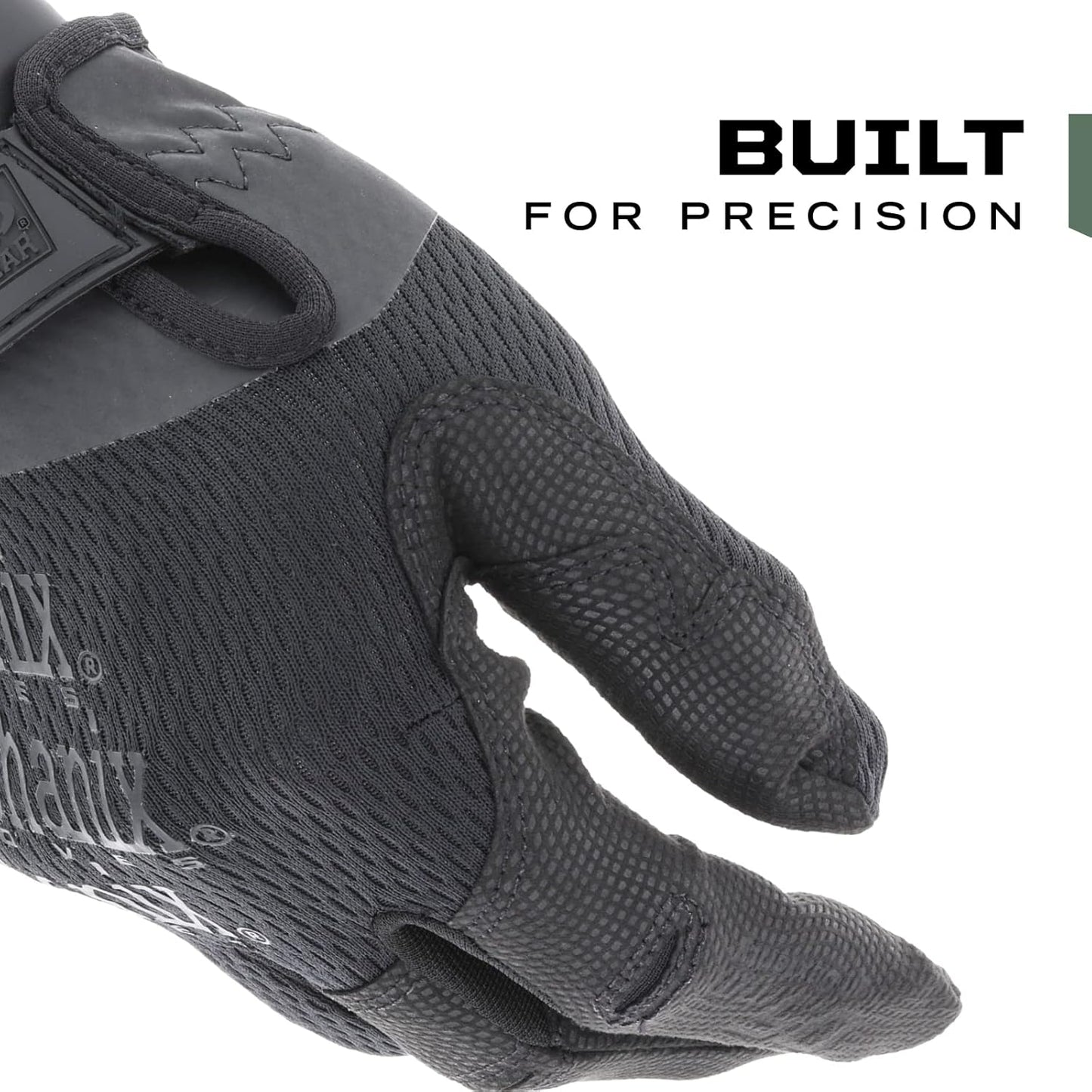 Mechanix Wear Tactical Gloves - High-Dexterity 0.5mm Work Gloves for Airsoft & Utility Use | Black, Medium