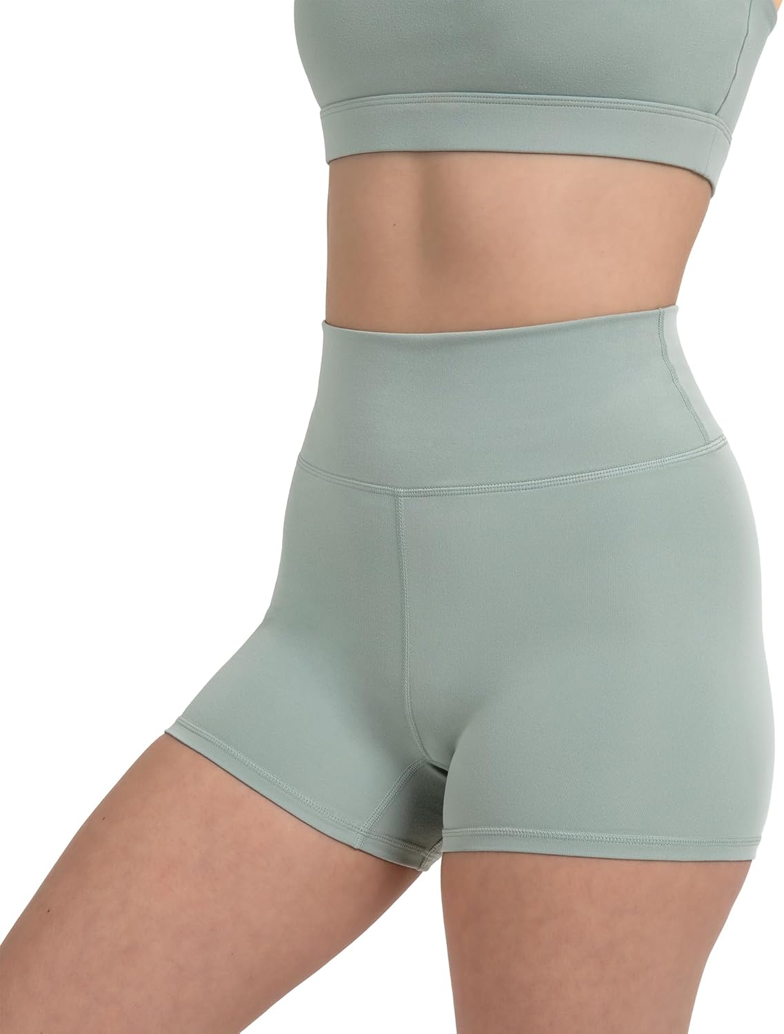 YITTY Active High Waist Biker Shorts - UltraLuxe Tummy Control, Squat Proof | 3''/6'' for Yoga & Workout