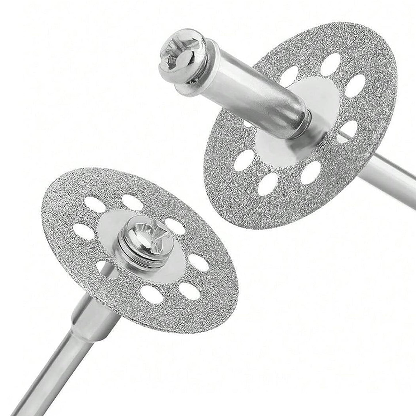 20 pcs Diamond Cutting Wheel Cut Off Discs Coated(22mm) with 4pcs 3mm Mandrel and Screwdriver for Dremel Rotary Tool
