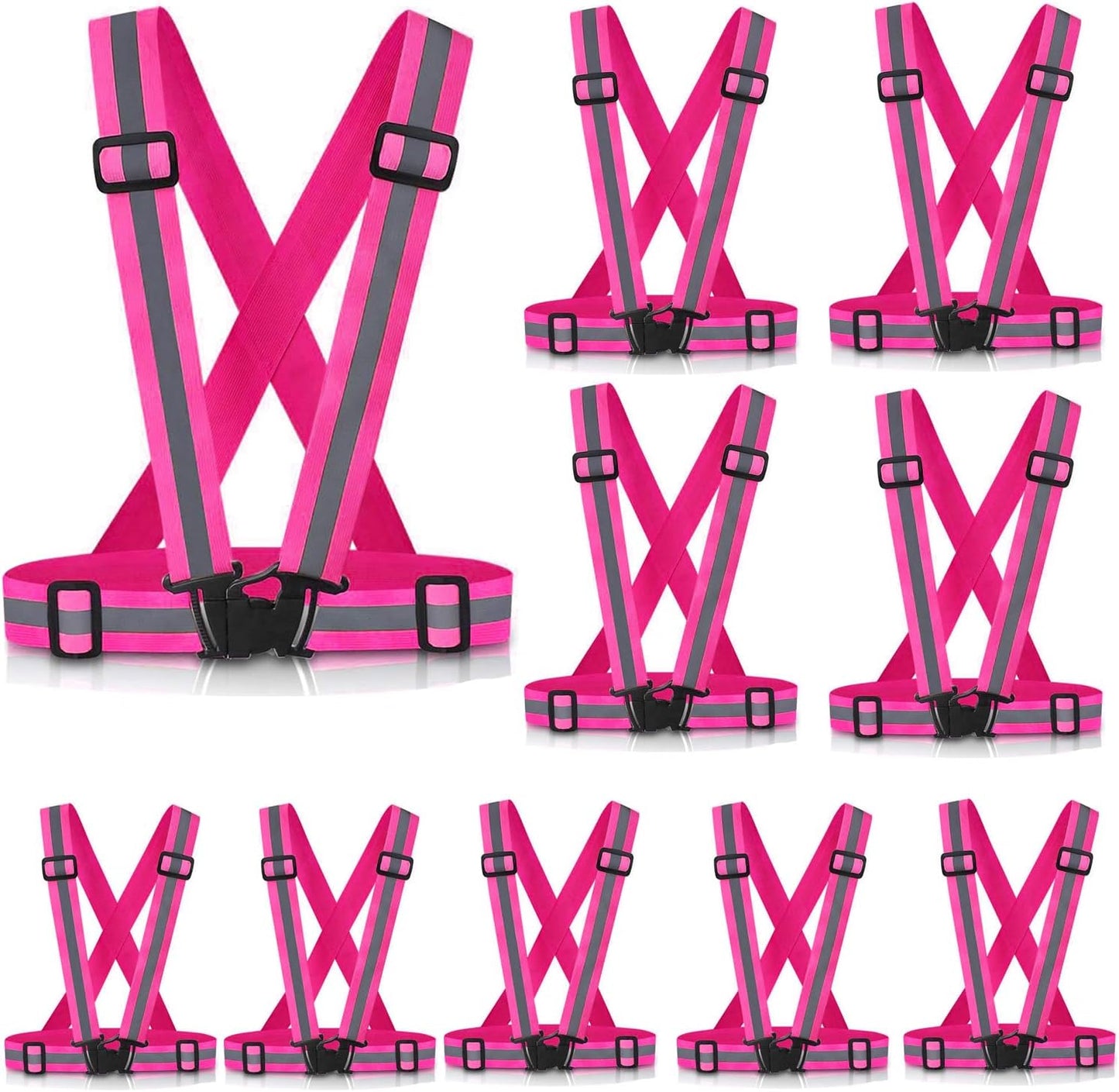 Skiennix Reflective Vest - High Visibility Safety Gear for Running, Cycling & Walking | Adjustable for All Sizes