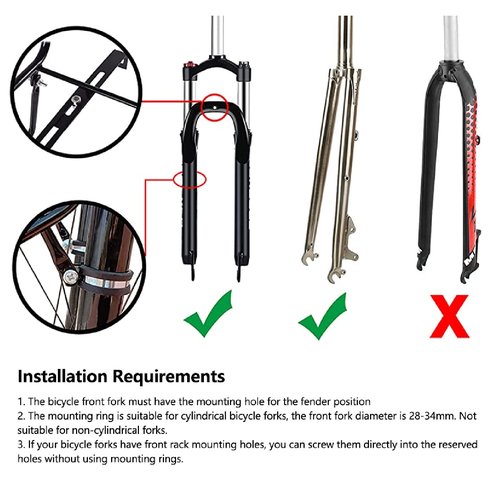 Bicycle Front Rack, Bike Luggage Touring Carrier Racks 15KG Capacity Mountain Bike Pannier Cycling Equipment Stand Footstock for Cargo Luggage Picnic Carrier Rack,Black 2