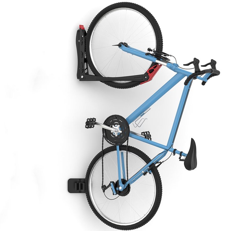 WALMANN BIKEPAL No Lifting Wall Mounted Swivel Bike Rack, Bike Wall Hangers for Garage Space Saving Vertical Bike Storage(1 Pack)