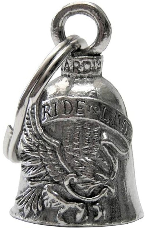 Guardian Live to Ride Ride to Live Motorcycle Biker Luck Riding Bell or Key Ring