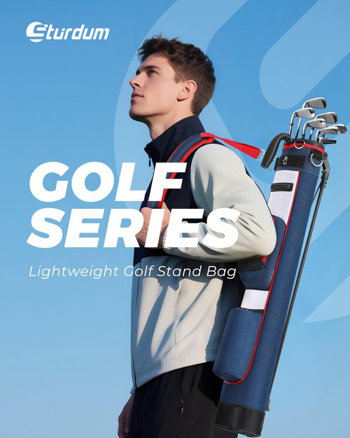 Golf Lightweight Stand Bag, Portable Golf Carry Bag with Insulated Cooler Pocket, Easy to Carry and Ideal for Driving Range, Pitch n Putt, Par 3, Executive Courses