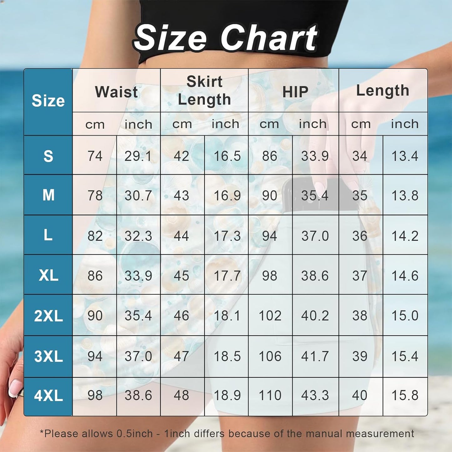 Skiennix Women's Tennis Skirt - High Waisted A-Line Golf Skorts with Pockets | Lightweight & Flowy