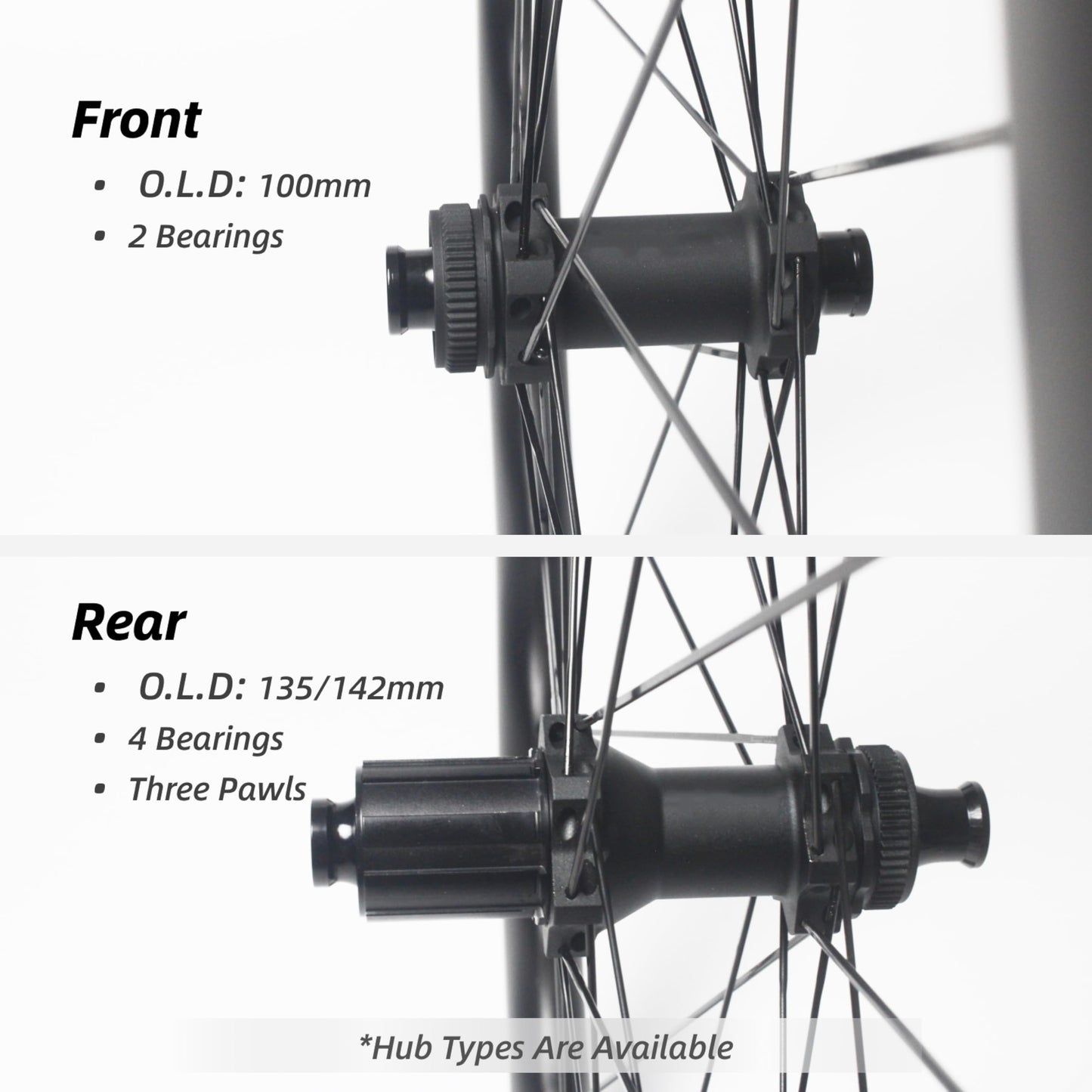 rningo Road Bike Hubs Straight Pull 24 Holes Ultralight Road Bike Disc Brake Hubset, Support Quick Release/Thru Alxe Convert HG Freehub for 8/9/10/11/12 Speed (Six Bolts)
