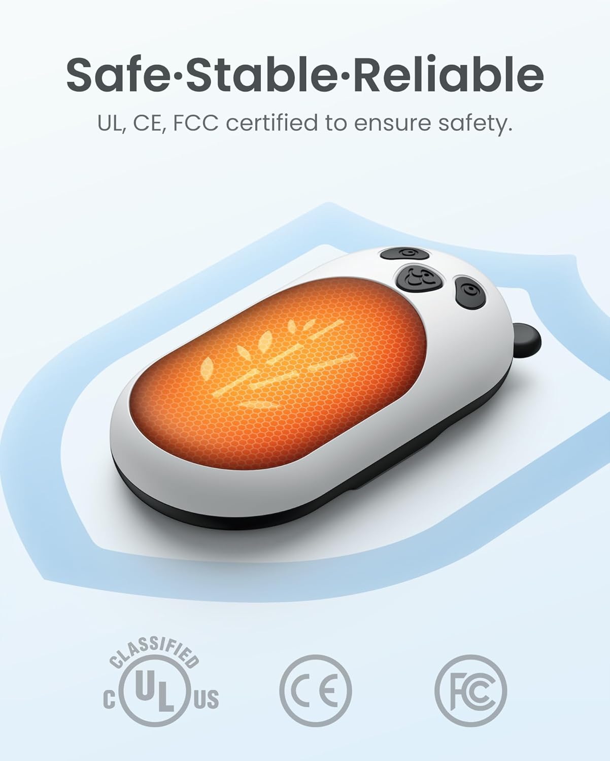 Skiennix Rechargeable Hand Warmers - 6000mAh Portable Electric Heater | 20 Hours of Warmth for Outdoor Use