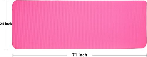 Fitvids Yoga Mat - Extra Thick 1/2-Inch High Density Anti-Tear Design with Carrying Strap | Multiple Colors Available