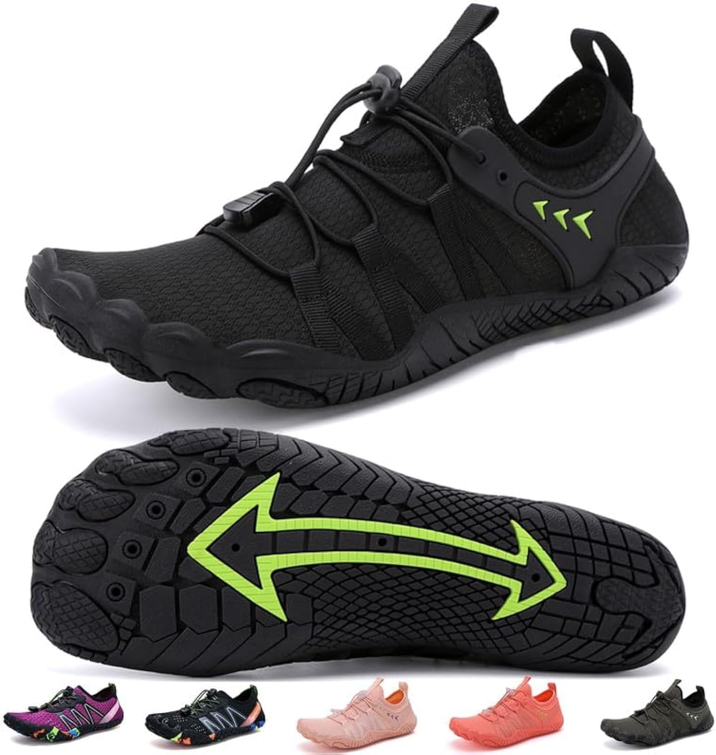 Skiennix Water Shoes - Quick Dry Barefoot Aqua Shoes for Men & Women | Ideal for Beach, Pool & River Activities