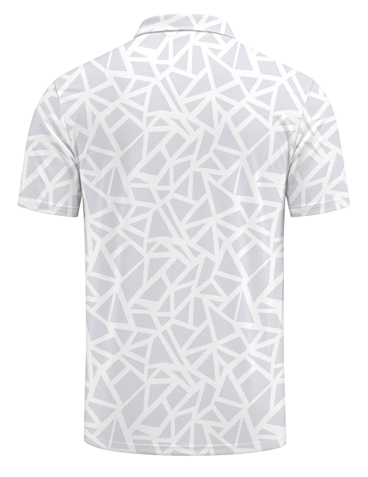 COOFANDY Men's Golf Polo Shirts Short Sleeve Quick Dry Performance Moisture Wicking Golf Shirts Casual Print Collared Shirt