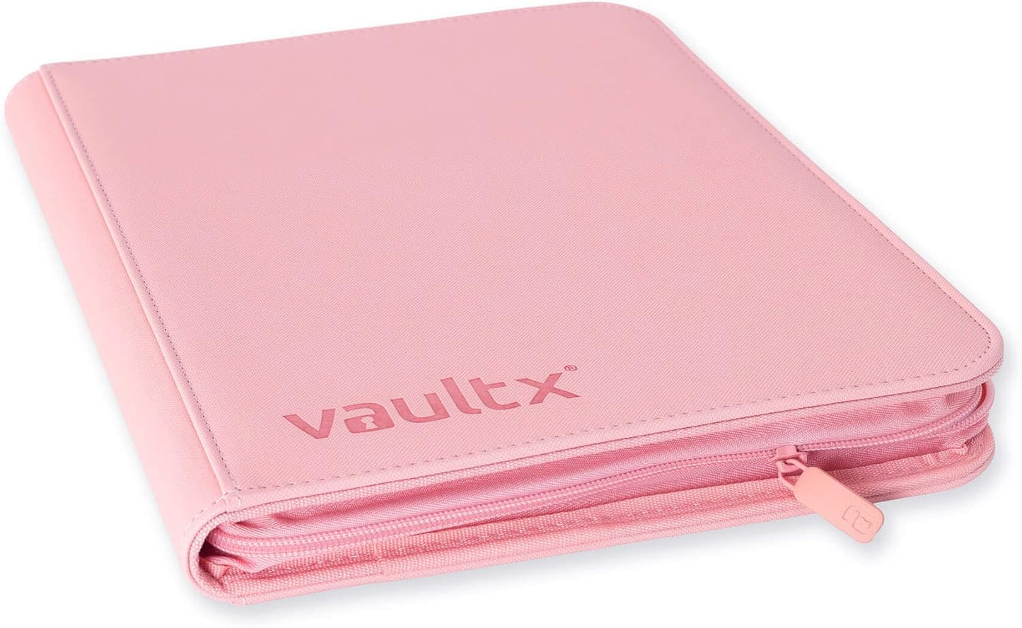Vault X 9 Pocket Trading Card Binder - Premium Exo-Tec Material, Holds 360 Cards, Pink Color