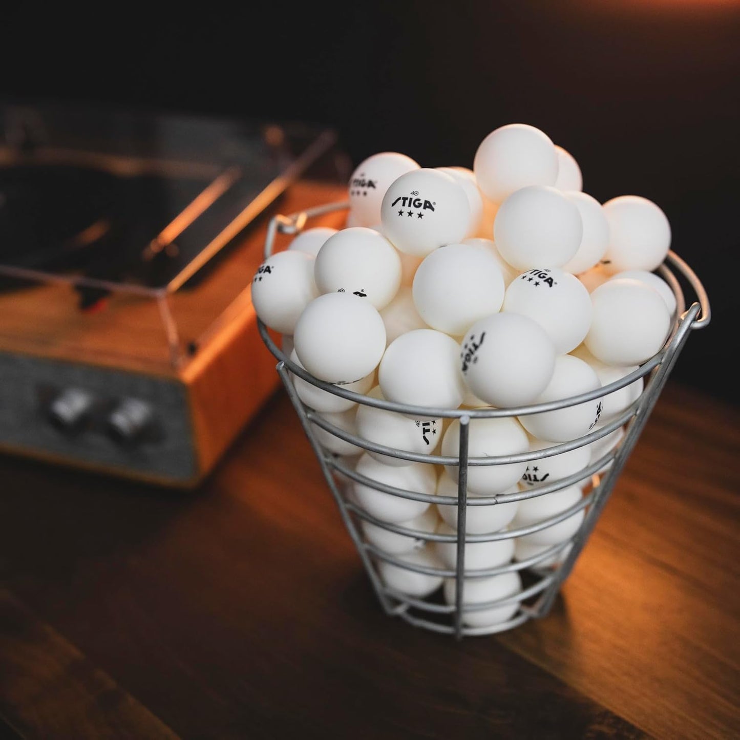Stiga 3-Star Table Tennis Balls - High-Quality Performance | Pack of 6 White Balls