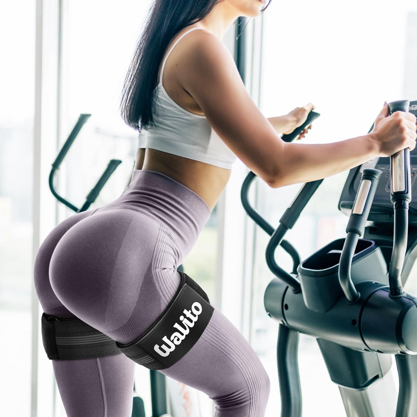 Booty Bands for Women Glutes - BFR Blood Flow Restriction Bands with Weekly Plan for Legs, Butt & Hip Building, Occlusion Bands for Workouts, Fabric Bands for Squat Butt & Thigh