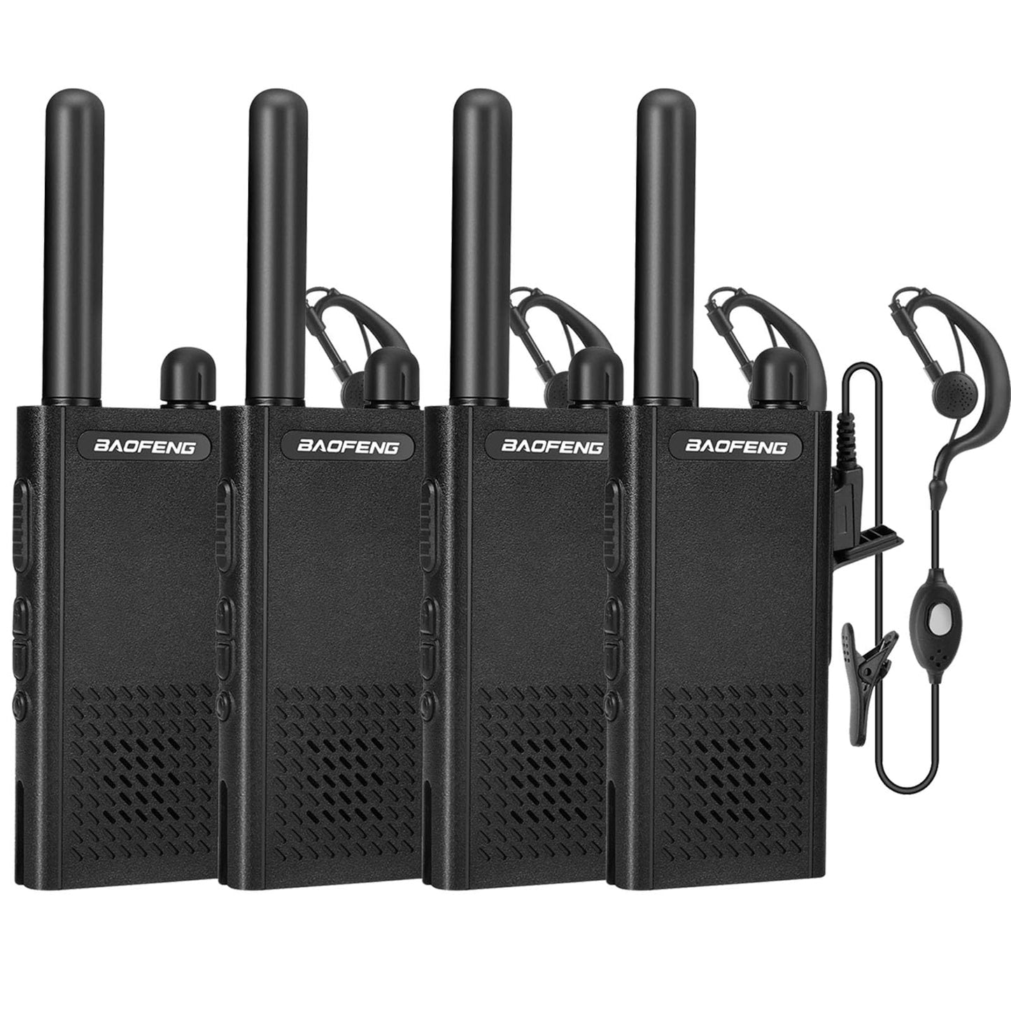 Baofeng T26 Walkie Talkies Long Range, Rechargeable Li-ion Battery 16 FRS Channel Two Way Radios with Earpieces for Adults, Handheld Mini Compact Walky Talky with Type-C Charging