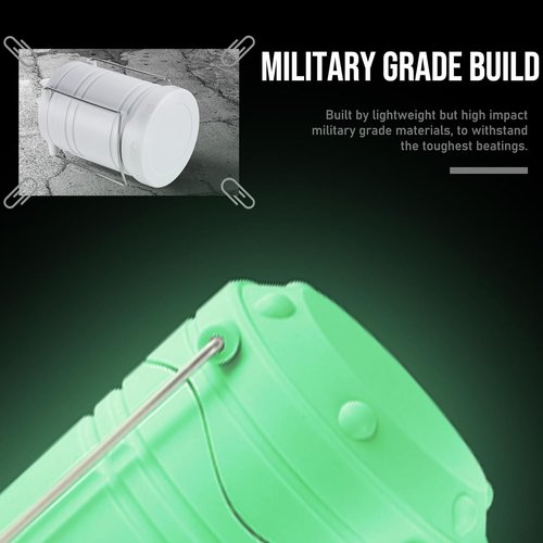 Lichamp LED Camping Lantern - 4 Pack Battery Powered Flashlights | Portable Collapsible Emergency Lights for Home & Outdoor Use
