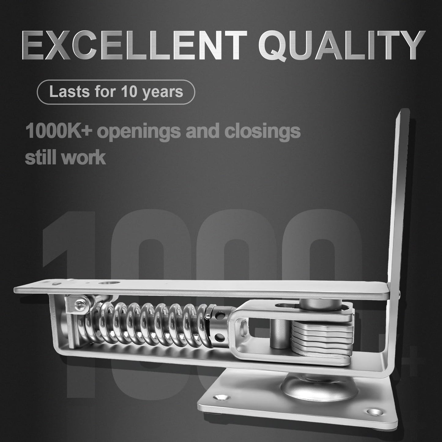 Loyerfor Double Action Spring Hinges Swinging Door Hinge Pivot Hinge with self-Closing and Stop Function Suitable for Wooden Doors