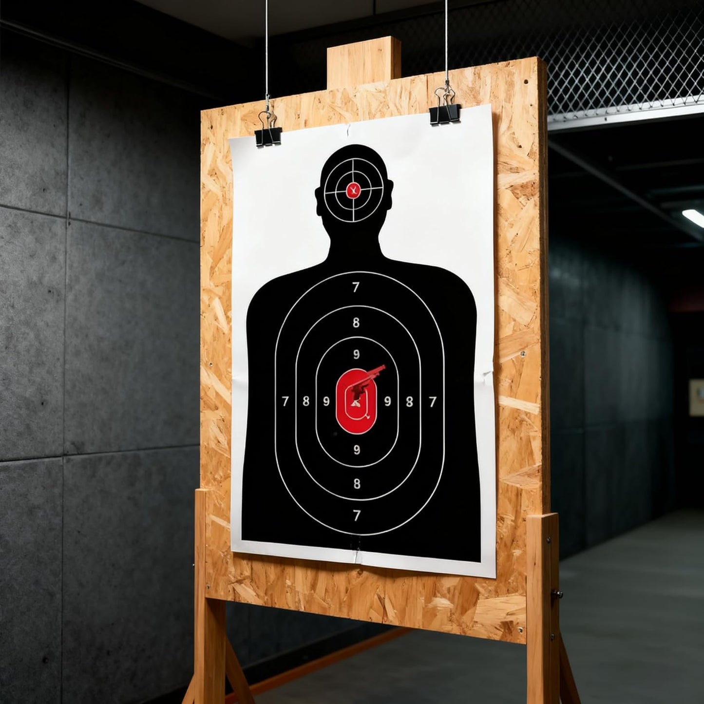 Silhouette Paper Shooting Target - Aiming Target for Indoor & Outdoor Practice | 14x22 Inches