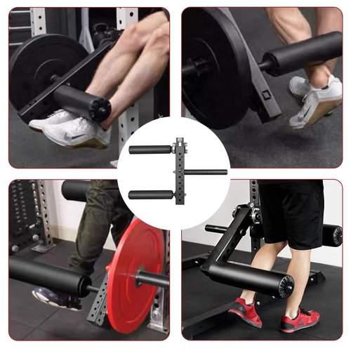 Leg Extension Attachment for Rack: Adjustable Seated Leg Extension & Curl Machine Suitable for Power Racks with 26mm/1in Hole