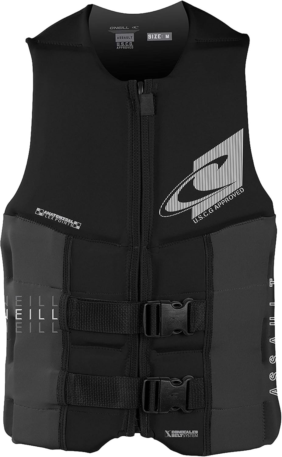 O'Neill Men's Assault USCG Life Vest - Premium Safety & Comfort | Adjustable Fit, Stylish Design